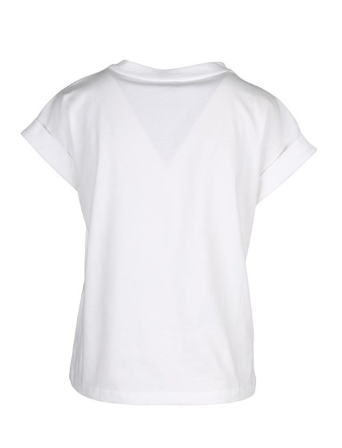T-shirt med print, økologisk bomuld, hvid, NÜ Denmark